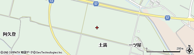 秋田県横手市十文字町植田（土満）周辺の地図