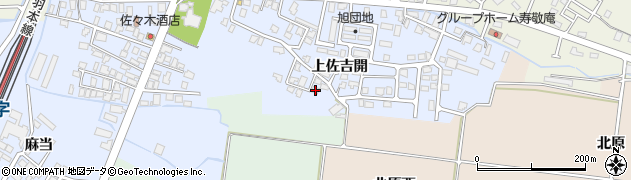 秋田県横手市十文字町上佐吉開49周辺の地図