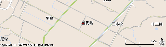 秋田県にかほ市象潟町（苗代島）周辺の地図