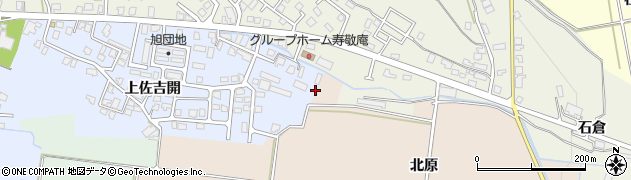 秋田県横手市十文字町上佐吉開2周辺の地図