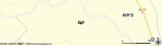 岩手県奥州市江刺米里（長下）周辺の地図