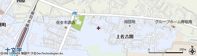 秋田県横手市十文字町上佐吉開78周辺の地図