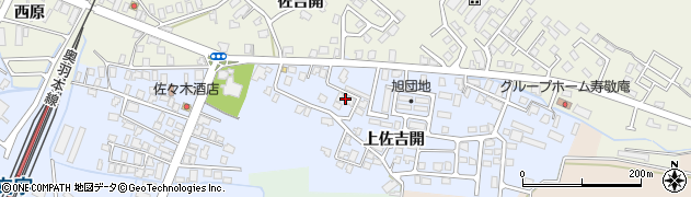 秋田県横手市十文字町上佐吉開54周辺の地図