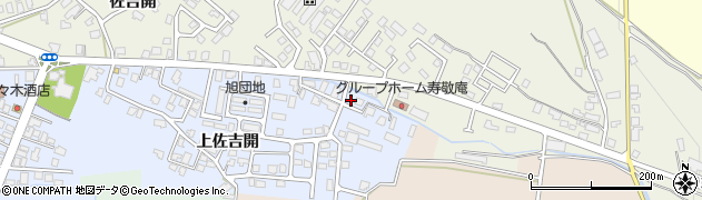 秋田県横手市十文字町上佐吉開12周辺の地図