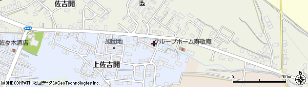 秋田県横手市十文字町上佐吉開13周辺の地図