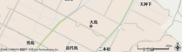 秋田県にかほ市象潟町（大島）周辺の地図
