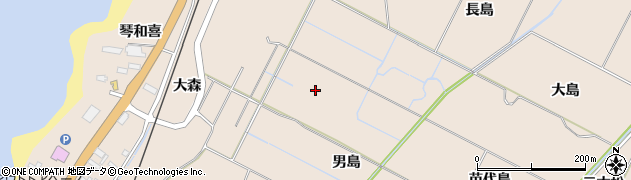 秋田県にかほ市象潟町（男島）周辺の地図