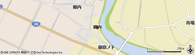秋田県由利本荘市矢島町坂之下郷内周辺の地図