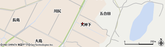 秋田県にかほ市象潟町（天神下）周辺の地図