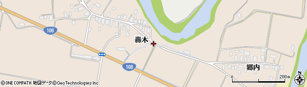 秋田県由利本荘市矢島町元町轟木55周辺の地図