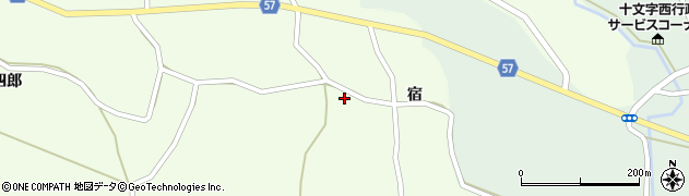 秋田県横手市十文字町睦合（朝日野）周辺の地図