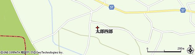 秋田県横手市十文字町睦合太郎四郎周辺の地図