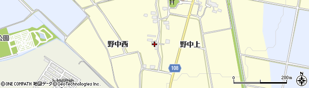 秋田県横手市平鹿町醍醐野中西17周辺の地図