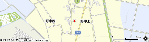 秋田県横手市平鹿町醍醐（野中上）周辺の地図
