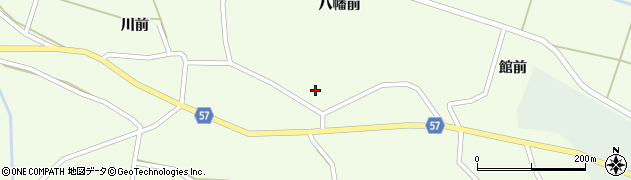 秋田県横手市十文字町睦合川前164周辺の地図