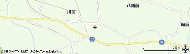秋田県横手市十文字町睦合川前180周辺の地図
