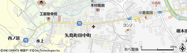 秋田銀行矢島支店周辺の地図