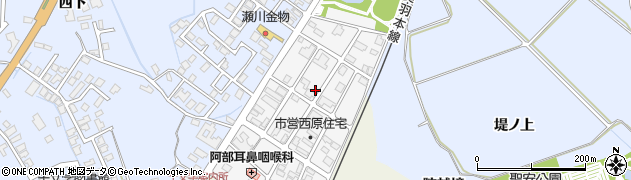 秋田県横手市十文字町西原二番町周辺の地図