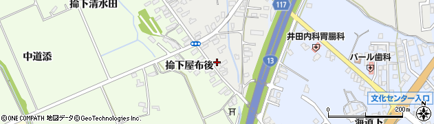 秋田県横手市十文字町十五野新田増田道東4周辺の地図