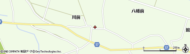 秋田県横手市十文字町睦合川前146周辺の地図