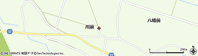 秋田県横手市十文字町睦合川前123周辺の地図