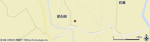 秋田県羽後町（雄勝郡）軽井沢（釜石田）周辺の地図