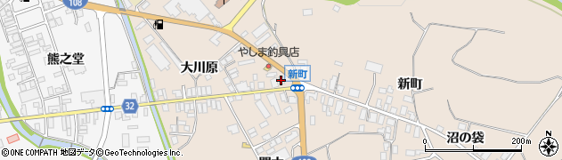 秋田県由利本荘市矢島町元町大川原84周辺の地図