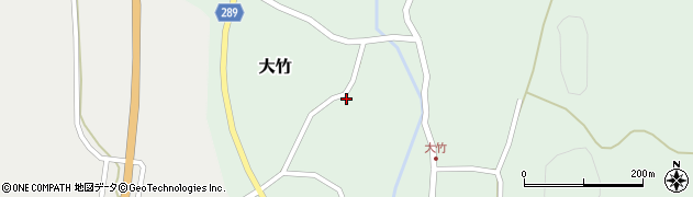 秋田県にかほ市大竹（下後）周辺の地図