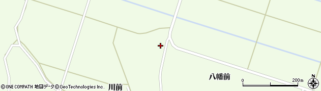秋田県横手市十文字町睦合宿屋布周辺の地図