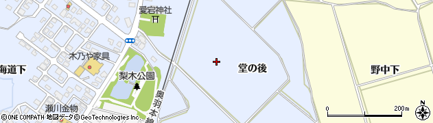 秋田県横手市十文字町梨木（堂の後）周辺の地図