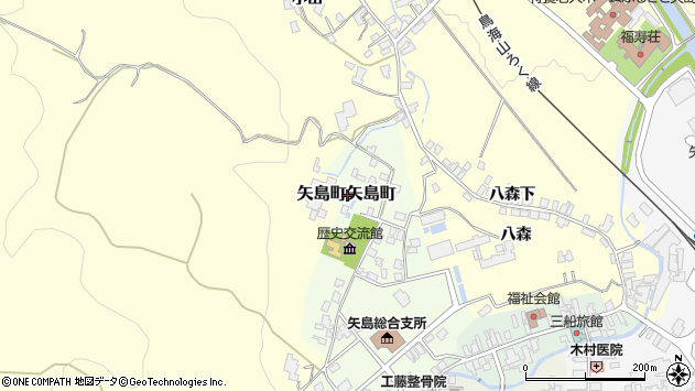 〒015-0402 秋田県由利本荘市矢島町矢島町の地図