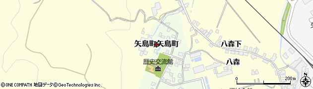 秋田県由利本荘市矢島町矢島町周辺の地図