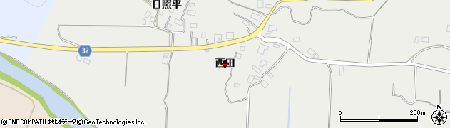 秋田県由利本荘市矢島町新荘（西田）周辺の地図