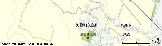 秋田県由利本荘市矢島町城内（田屋の下）周辺の地図