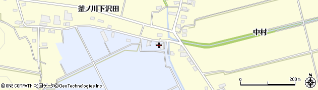 秋田県横手市増田町亀田（下タ町後）周辺の地図