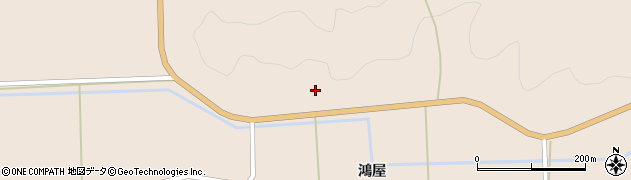 秋田県羽後町（雄勝郡）上到米（中林山）周辺の地図