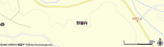 岩手県奥州市江刺米里野里向周辺の地図