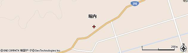 秋田県羽後町（雄勝郡）堀内（堀内）周辺の地図