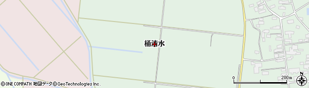 秋田県横手市十文字町植田（桶清水）周辺の地図
