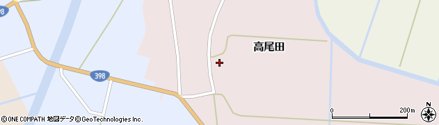 秋田県羽後町（雄勝郡）高尾田（沼端）周辺の地図