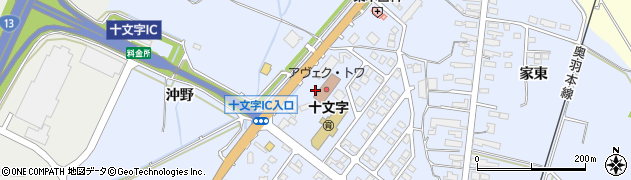 秋田県横手市十文字町梨木（羽場下）周辺の地図