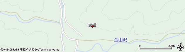 秋田県横手市山内平野沢（武道）周辺の地図