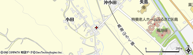 秋田県由利本荘市矢島町城内沖小田48周辺の地図