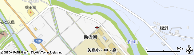 秋田県由利本荘市矢島町七日町助の渕150周辺の地図