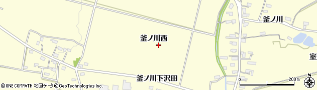 秋田県横手市平鹿町醍醐釜ノ川西周辺の地図
