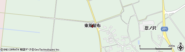 秋田県横手市十文字町植田（東荒屋布）周辺の地図