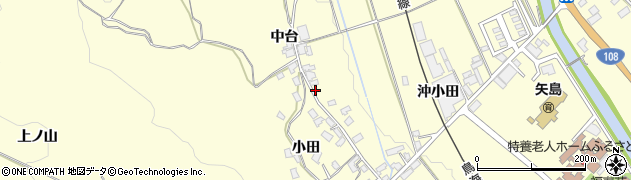 秋田県由利本荘市矢島町城内沖小田95周辺の地図
