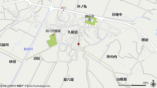 〒018-0321 秋田県にかほ市前川の地図