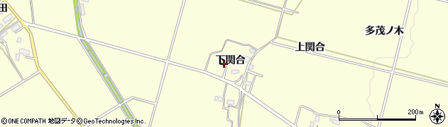 秋田県横手市平鹿町醍醐（下関合）周辺の地図