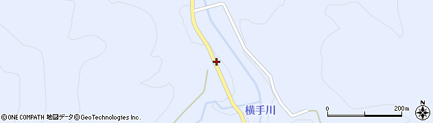 秋田県横手市山内南郷（寒沢口）周辺の地図